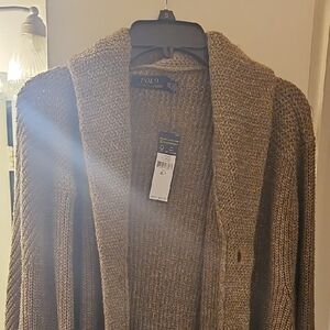 Polo Ralph Lauren Brown Knit Cardigan
